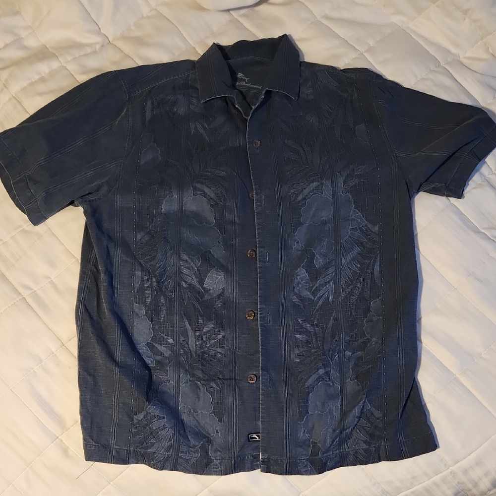 Tommy Bahama Charcoal Gray Shirt